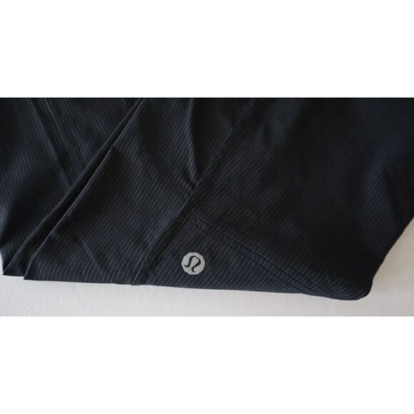 Lululemon Athletica Men's Sz 32x33 Black Pinstripe ABC Performance Pants - Picture 5 of 9
